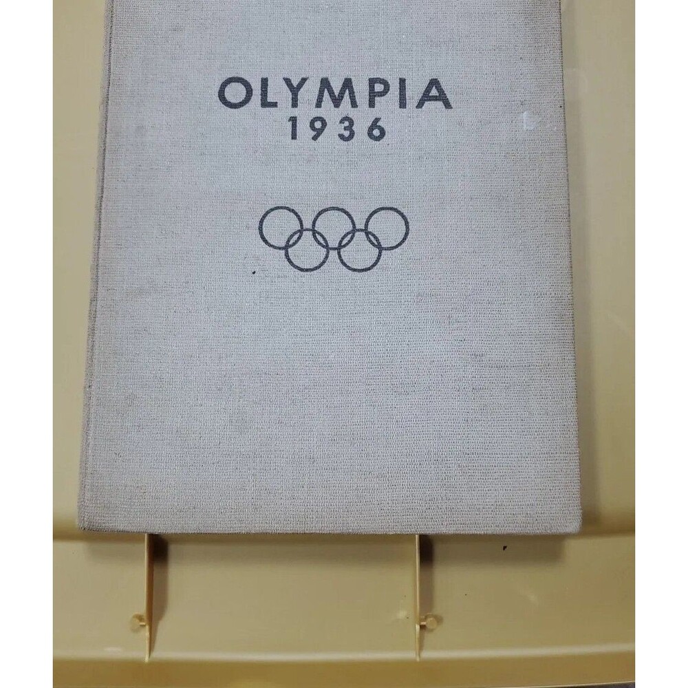 German Winter Olympics Olympiad 1936 Book Welcome Berlin Cover On Backwards